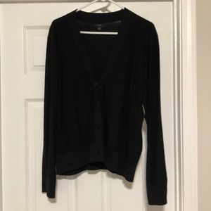 J crew black cardigan